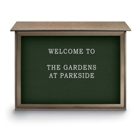 United Visual Products Indoor Enclosed Combo Board, 42"x32", White Frame/Black & Pearl UVCB4232W-BLACK-PEARL